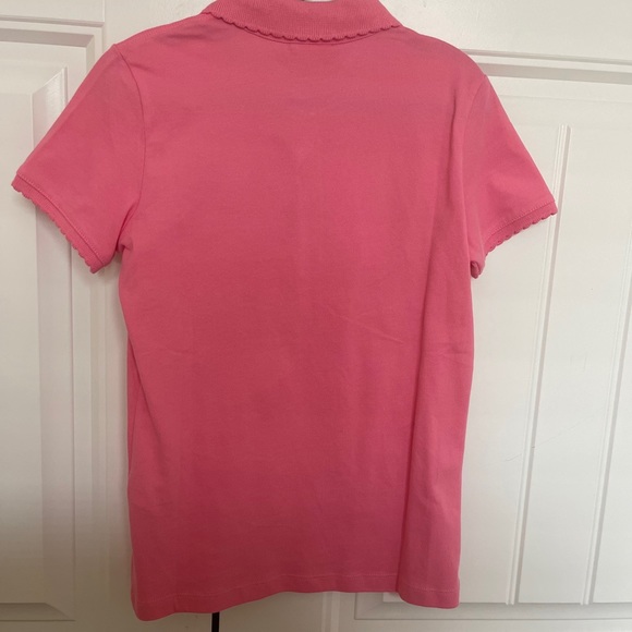 US Polo Assn Girls Top 8-9 Y Pink Polo Logo Embroidered Short Sleeve Collar new - Picture 13 of 17